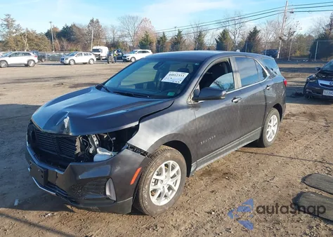 2022 Chevrolet Equinox Awd Lt из США, поврежденный, VIN 3GNAXUEV7NS213319